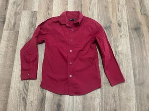 George Shirt, Boy's Size 7, Red, Button Up, Long Sleeve - Picture 1 of 9