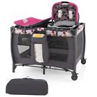5 in 1 Baby Crib Bassinet Bed Infant Changing Table Foldable Toddler Playpen
