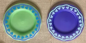Set piatti plastica Disney Topolino nascosto verde viola stravagante novità - Foto 1 di 3