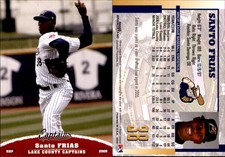 Santo Frias 2009 Grandstand Lake County Captains #NNO Card *AutographDen*