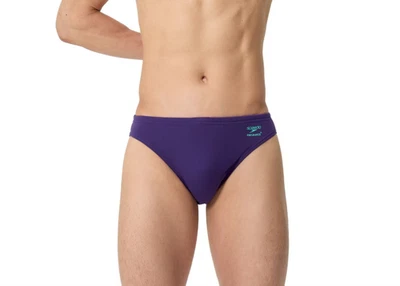 SPEEDO MENS SWIMMING BRIEFS.NEW DARK PURPLE SOLID ENDURANCE+ TRUNKS SWIMMERS S26 - Изображение 1 из 4