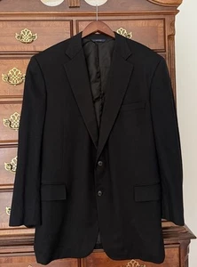 Brooks Brothers Loro Piana Sakko Herren 46 R Schwarz 1818 Madison Kaschmir Blazer - Bild 1 von 5