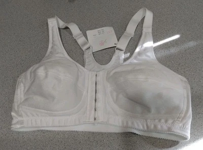 ABC GANCHO DELANTERO T-BACK INALÁMBRICO COPA SUAVE SUJETADOR MASTECTOMÍA 133 BLANCO 36B Foto 1 de 4