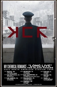 My Chemical Romance Long Live The Black Parade Tour 2025 Edición Limitada ¡Póster RARO! MCR - Imagen 1 de 1