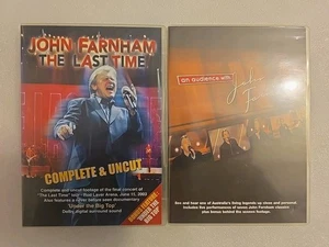 LIKE NEW: JOHN FARNHAM : THE LAST TIME + AN AUDIENCE WITH 2 DVD + FREE POSTAGE - Picture 1 of 2