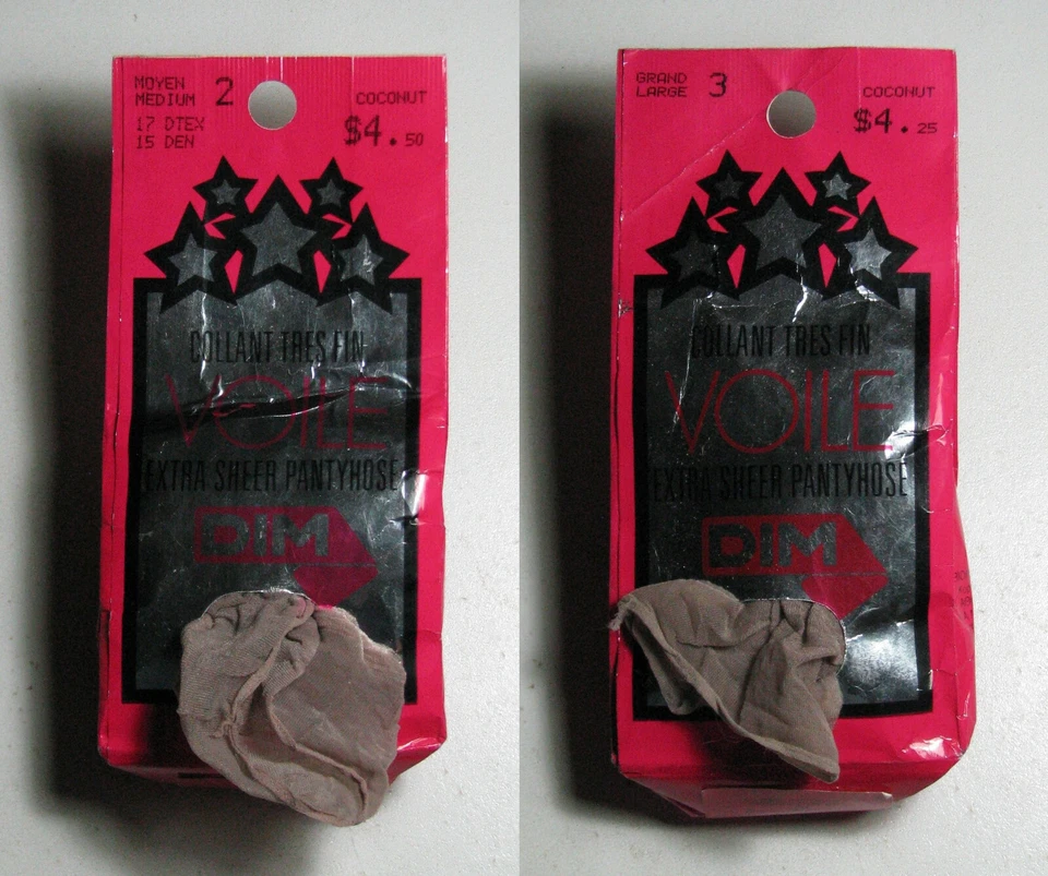 Pantimedias vintage DIM Collant Tres Fin VOILE extra transparentes COCO medianas y grandes Foto 1 de 1