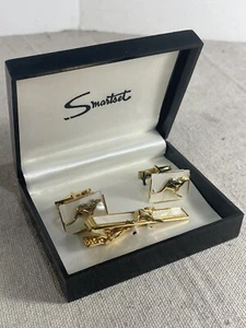 Smartset Australian Souvenir Gold Color Cufflinks Suit Accessories Kangaroo - Picture 1 of 7