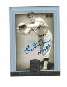 BOBBY DOERR 2005 DONRUSS GREAT #9 BOSTON RED SOX AUTO