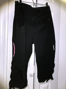 Nishiki Crop Pants Capri Sport Black Pants  8 - Picture 1 of 10