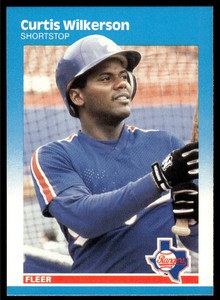 1987 Fleer Curtis Wilkerson Texas Rangers #141