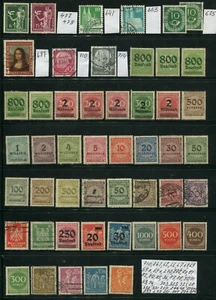 /Sellos de Alemania Reich y Weimar rep.lote de 49 sellos - Imagen 1 de 1