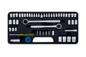 Blue Spot Tools 52 Piece Socket Bit Set 1/4 3/8 1/2 D Metric Imperial Kit MDQ4 - Picture 1 of 8