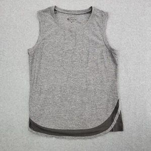 Athleta Tank Top Size sp Gray Heather Cadence Mesh Hem Athletic Athleisure - Picture 1 of 7