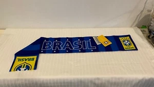Unique Brazil National Football Team Scarf Brasil CBF Soccer-Licensed-NWT-Trendy - Picture 1 of 2