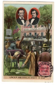 #367 Lincoln First Day Cover Boston MA on Postcard 1909 - Picture 1 of 2