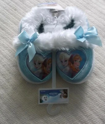 ZAPATILLAS DISNEY FROZEN ELSA & ANNA CORAZÓN NIÑO - TALLA PEQUEÑA (5-6) - NUEVAS CON ETIQUETAS Foto 1 de 4