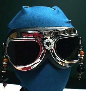 Costume Halloween Prop ~ Occhiali Moto ~ Post-Apocalittico Diesel SteamPunk - Foto 1 di 12