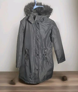Vtg 90s Long Parka Grunge Preppy Gorpcore Whimsigoth Wind Water Resist Sz S - Picture 1 of 5