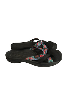 Keen Womens Kira Mule Sandals Size 9.5 Black Floral Comfort Outdoor