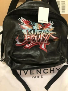 Rare Sold Out Givenchy Paris Save Our Souls Logo Leather Backpack MSRP $2500 - Picture 1 of 12