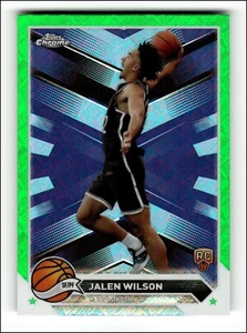 2023-24 Topps Chrome Green Topps Refractors #61 Jalen Wilson - Picture 1 of 2