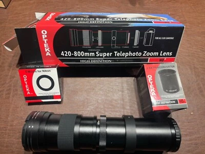 Opteka 420-800mm f/8.3-16 HD Telephoto Zoom Lens  - Image 1 of 4