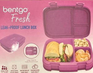 Bento Style Lunch Box "Bentgo" Fresh Leak-Proof 3-Compartment Purple NEW - Picture 1 of 4