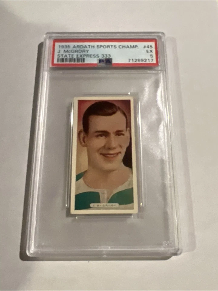 Cig de lujo Ardath Sports Champions 1935 Jimmy McGrory #45 PSA 5 POP 1 con 2 superiores Foto 1 de 4