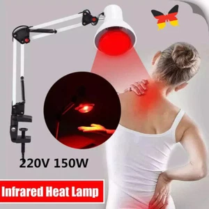 150W Wärmelampe Rotlicht Strahler Infrarotlampe Rotlichtlampe Therapie lampe DHL - Bild 1 von 15