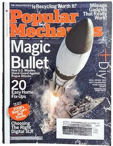 2008 Popular Mechanics Magazine December MAGIC BULLET U.S. Missiles Stand Guard - Picture 1 of 2