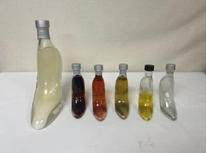 Glass High Heel Perfume Bottles Set of 6 - Picture 1 of 4