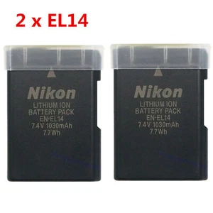 2 x For Nikon EN-EL14 Battery D5500 D5600 D5300 D5200 D5100 - Picture 1 of 5
