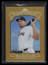 2015 Topps Chrome Gallery of Greats Gold Refractor ggr22 Giancarlo Stanton 22/50