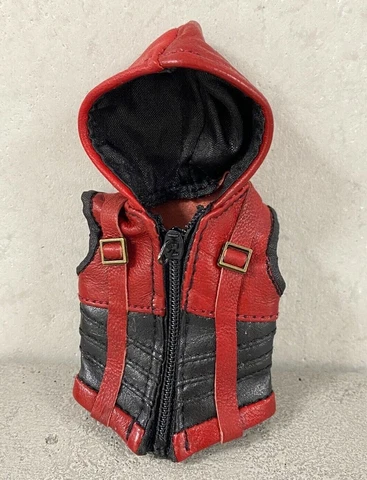 PB-ARS-VEST: 1/12 Red Leather Vest for Mezco one:12 Arsenal (No Figure) Cover