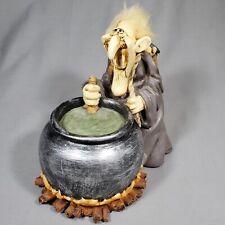P. Chiari Old Man Hermit Cauldron Figure Halloween Decor Decoration Statue Paola