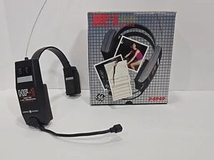 GE HF-1 Vintage Walkie Talkie Voice Activated VOX or PTT Set Hands-Free - Picture 1 of 4