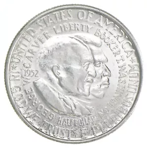 BU 1952 Carver Washington Freedom Commemorative Silver Half Dollar - Picture 1 of 5