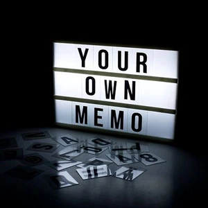 LED Light Box Retro Cinema Room Decor Table Light A6 Desktop - Picture 1 of 4