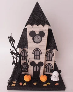 Fienile in ceramica bambini Disney Topolino Halloween cappotto illuminato casa villaggio - Foto 1 di 5