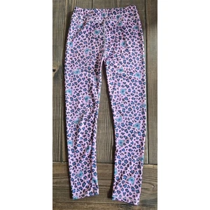 Btween Active Girls Pink Blue Leopard Butterfly Print Leggings 10/12 Dance Gym - Picture 1 of 4