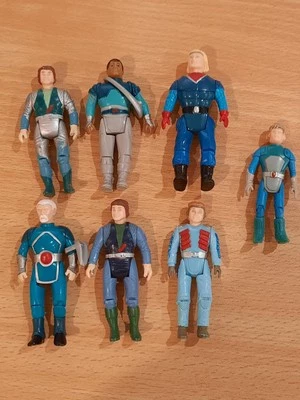 Dino Riders Action Figures x 7 Vintage Proto, Turret, Lhad - image 1 of 4