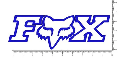 Calcomanía Fox 10" OG Troquelada Equipo Carreras Motocross 10" Elige tu color Foto 1 de 4