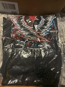 CM PUNK XL Authentic WWE Tank Top Mens Black Lightning Fists - Picture 1 of 4