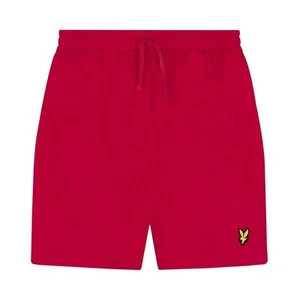 Boy's Lyle And Scott Juniors Swim Shorts in Red - Picture 1 of 1