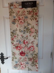Lauren Ralph Lauren Pink & Blue Floral Table Runner 15in x 72in - Picture 1 of 8