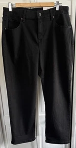 Style & Co Taglia 14 Nero Mid Rise Capri - Foto 1 di 5