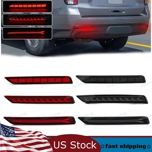 Full LED Rear Bumper Reflectors For Chevy Chevrolet Suburban 2021-up Tail Brake - Foto 1 di 45