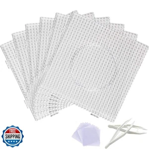 Fuse Bead Boards, 6Pcs 5mm Large Square Clear Plastic Beads Pegboards with 2P - Picture 1 of 5