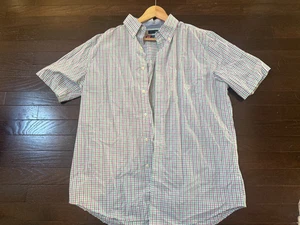 Chaps Men’s Short Sleeve Woven Shirt - Picture 1 of 2