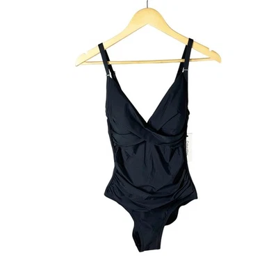 Traje de baño CALVIN KLEIN Twist Tankini de una pieza negro talla US 8  Foto 1 de 4